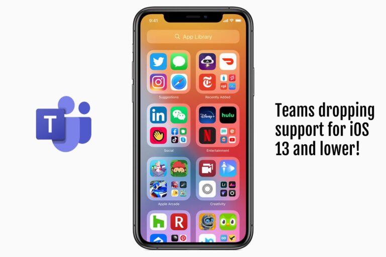 Microsoft Teams is dropping support for iOS 13 and lower in October