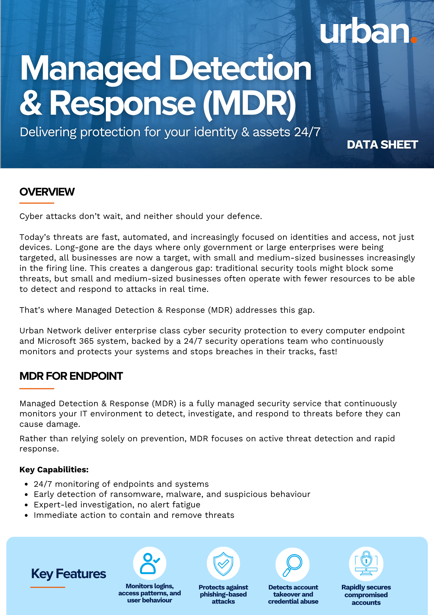 [Datasheet] Managed Detection & Response